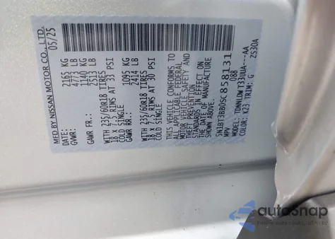 2025 Nissan Rogue Sv Intelligent Awd from USA, damaged, VIN 5N1BT3BB0SC858131